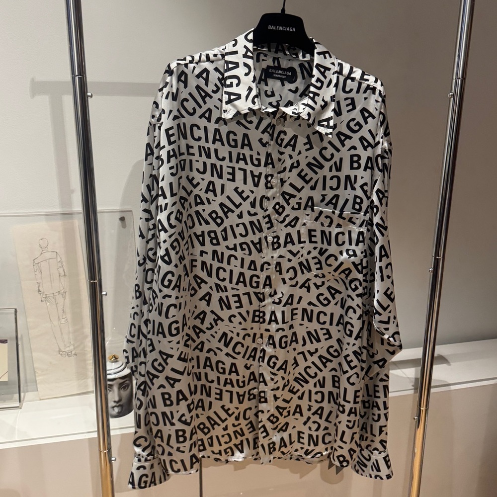 Balenciaga Oversized Satin Shirt